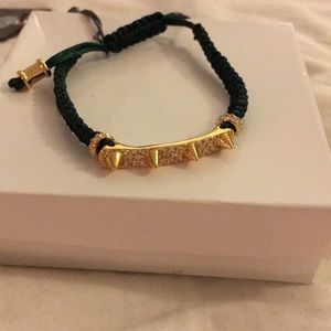 Vince Camuto spike & cord bracelet
